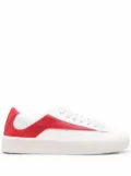 BY FAR contrasting-panel sneakers - White