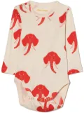 Mini Rodini Elephant-print organic cotton body - White