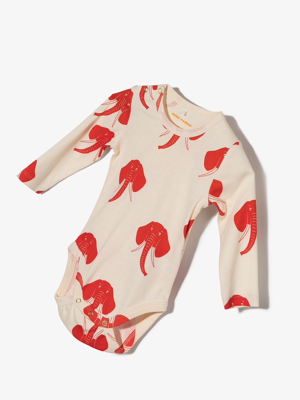 Mini Rodini Romper met print - Wit