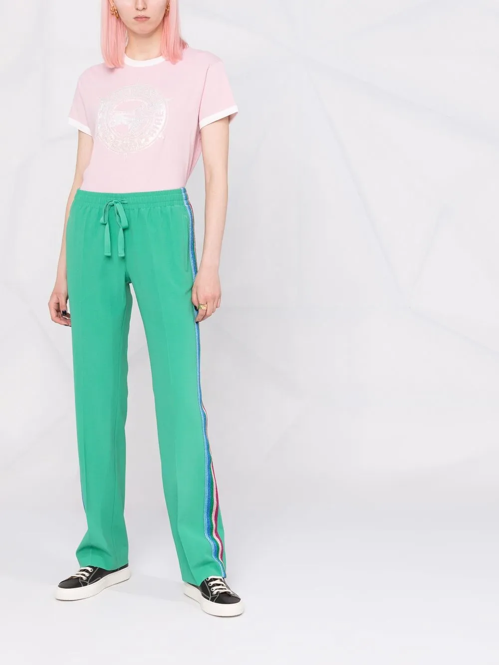  Zadig&voltaire Willy Hose Mit Streifen   Grün 