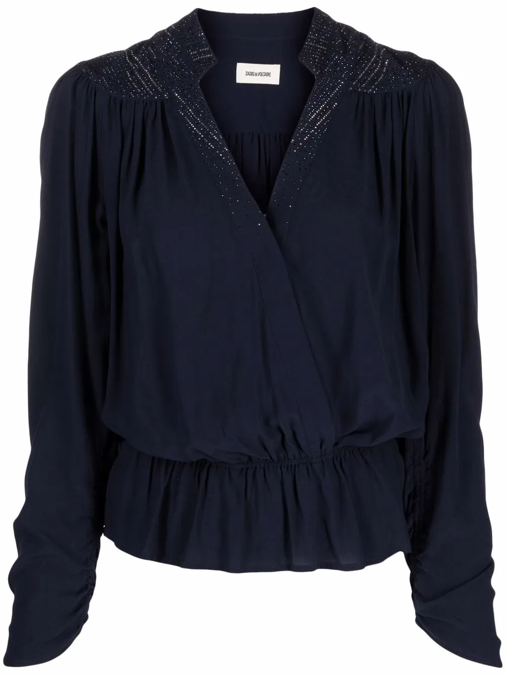 

Zadig&Voltaire Tori longsleeved wrap blouse - Blue