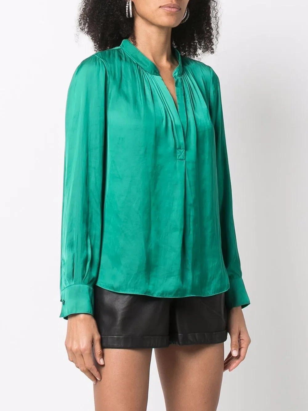  Zadig&voltaire Tink Satin Bluse   Grün 