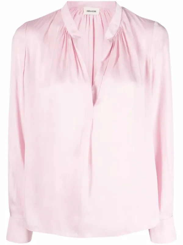 Shop Zadig\u0026Voltaire Tink satin blouse 