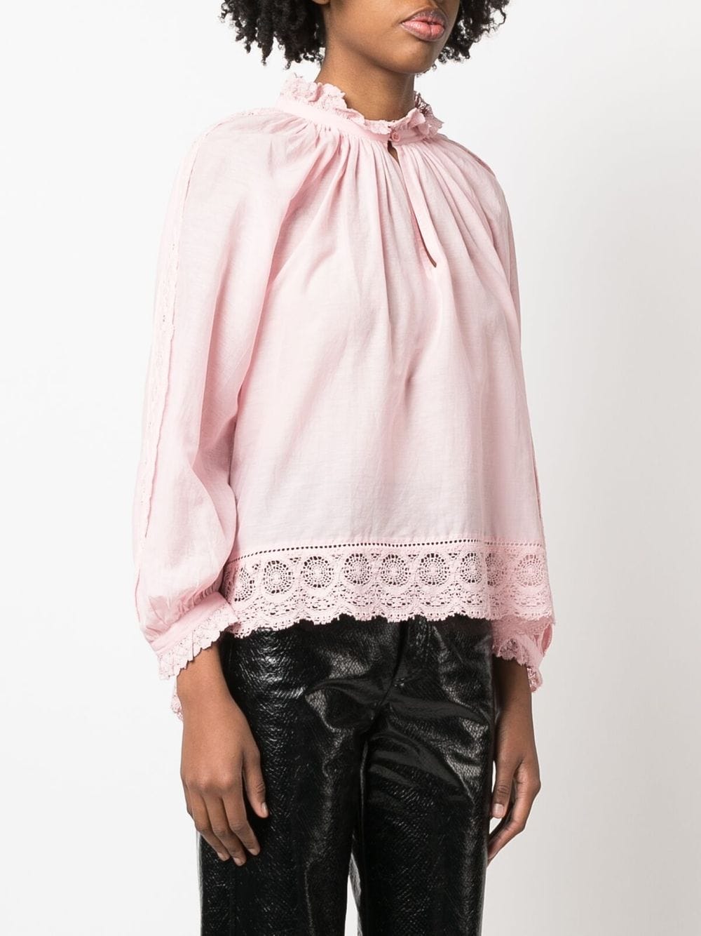 Zadig&Voltaire Theresa lace-trim Blouse - Farfetch