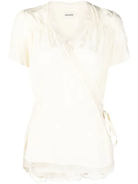 Zadig&Voltaire wrap-effect blouse