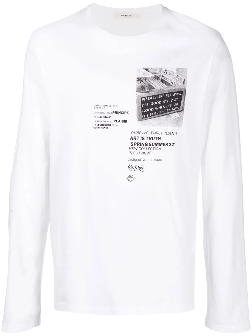 Zadig&Voltaire T-shirt met lange mouwen Wit