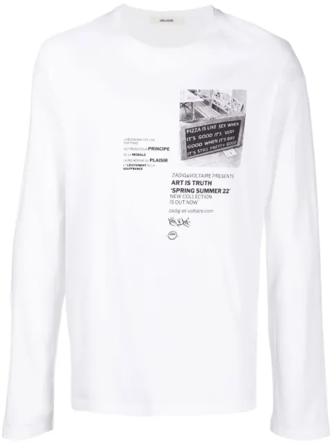 Zadig&Voltaire t-shirt Hector à manches longues