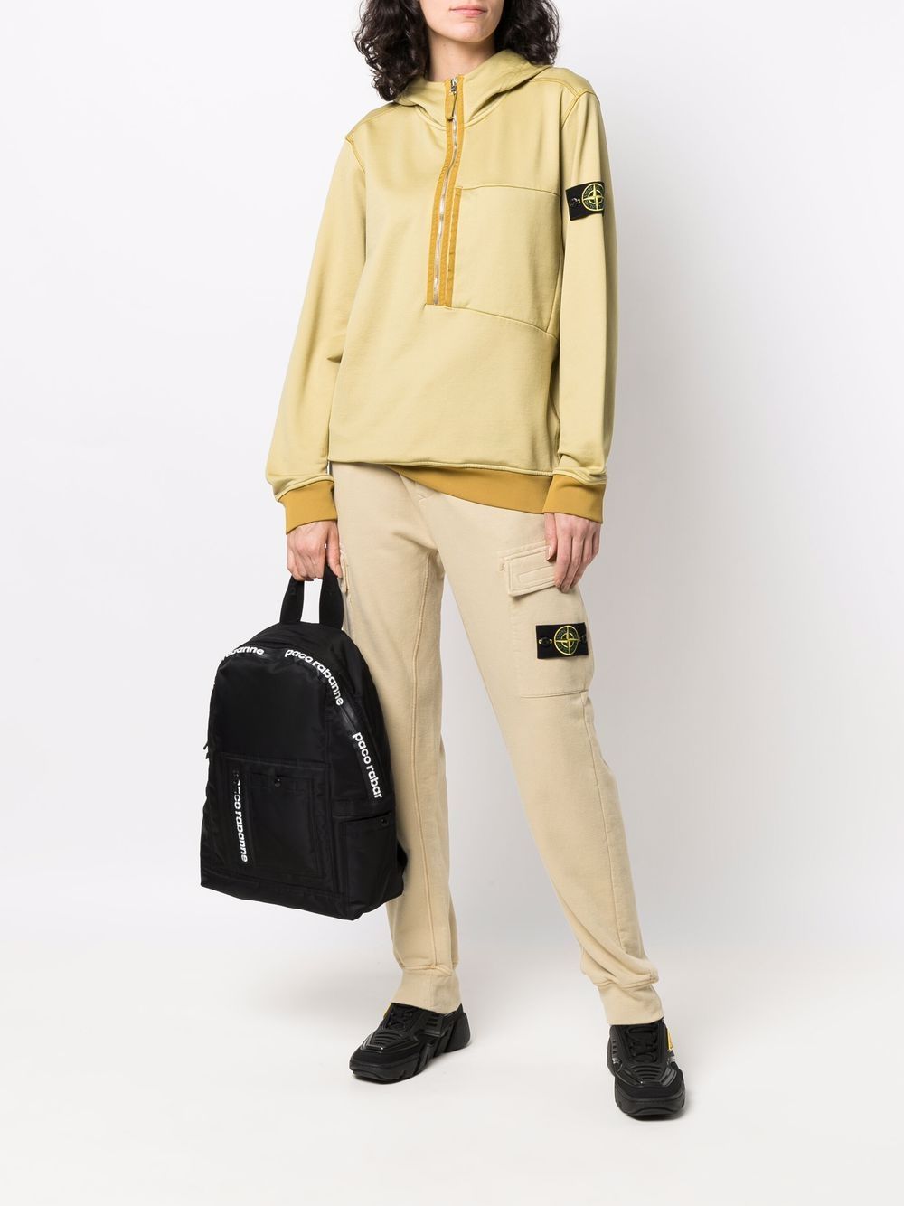 фото Stone island худи на молнии с нашивкой compass