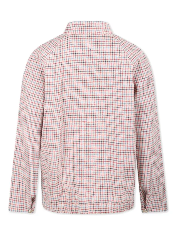 Gucci Kids グッチ・キッズ ロゴパッチ チェック シャツ