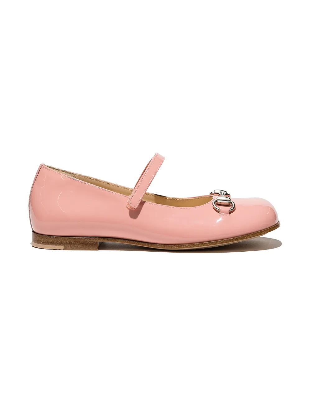 

Gucci Kids flats con detalle Horsebit - Rosado