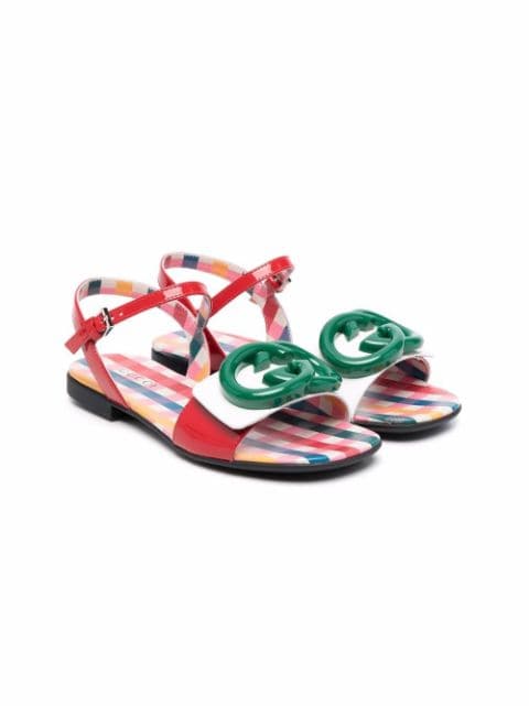 Gucci Kids sandalias con motivo Interlocking G