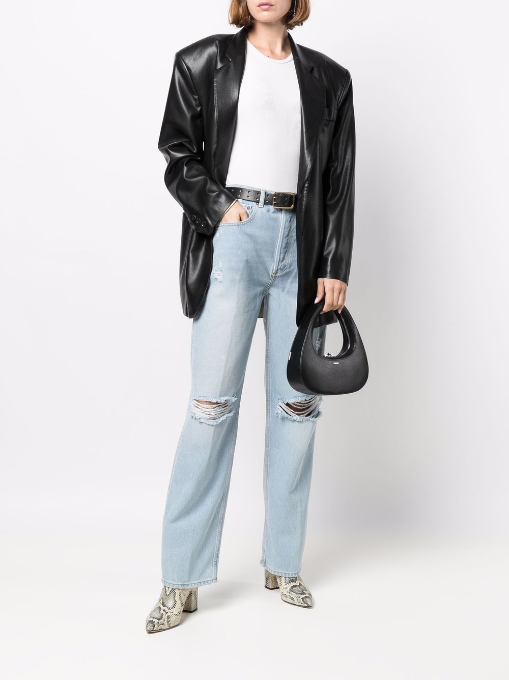 Image 2 of Boyish Jeans Calça jeans reta cintura alta