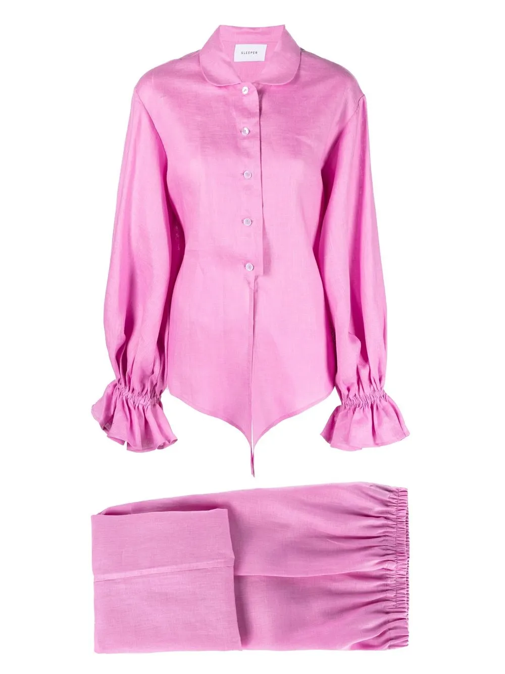 

Sleeper Rumba linen lounge set - HOT PINK