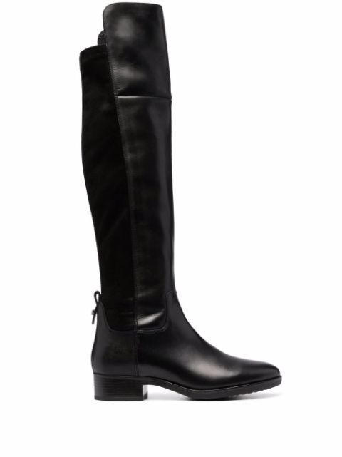 Geox leather knee-high boots 