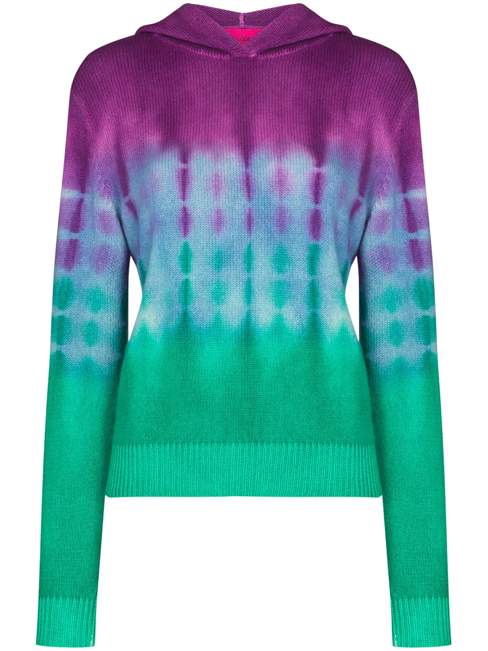 The Elder Statesman hoodie con motivo tie-dye - Morado
