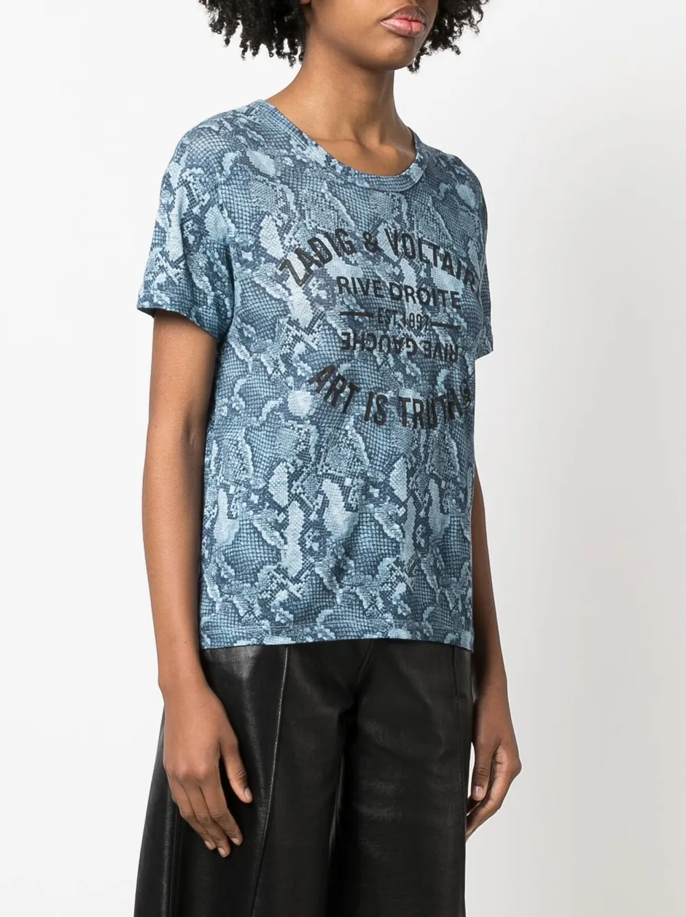  Zadig&voltaire Marta Wild Blason T Shirt   Blau 