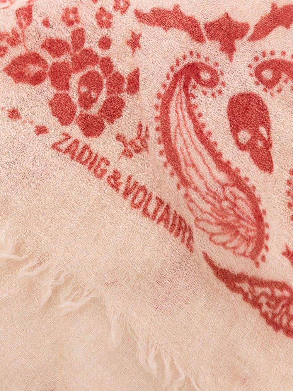 фото Zadig&voltaire кашемировый шарф с принтом пейсли