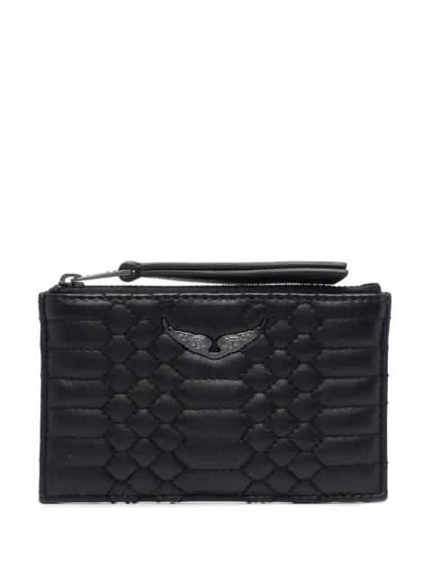 Zadig&Voltaire cartera con acabado capitonado