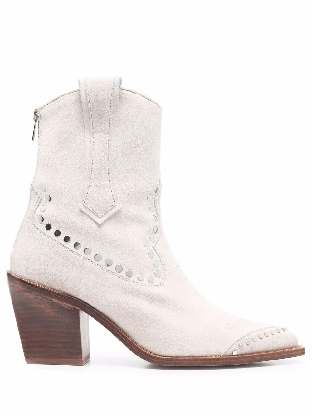 

Zadig&Voltaire Cara pointed suede boots - Neutrals