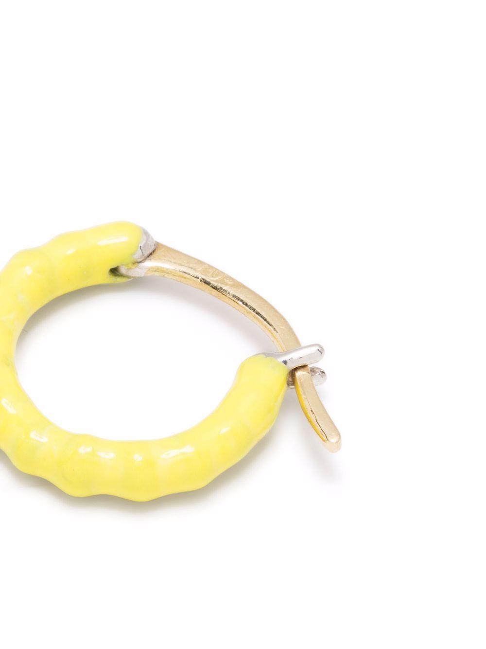 фото Gaya маленькие серьги-кольца zélie из желтого золота и серебра