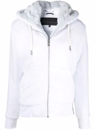 Black fur lined hoodie 2025