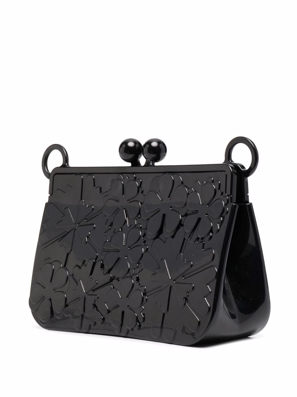 Shop Viktor & Rolf X Melissa Bloom 3d Patterned Shoulder Bag In Black