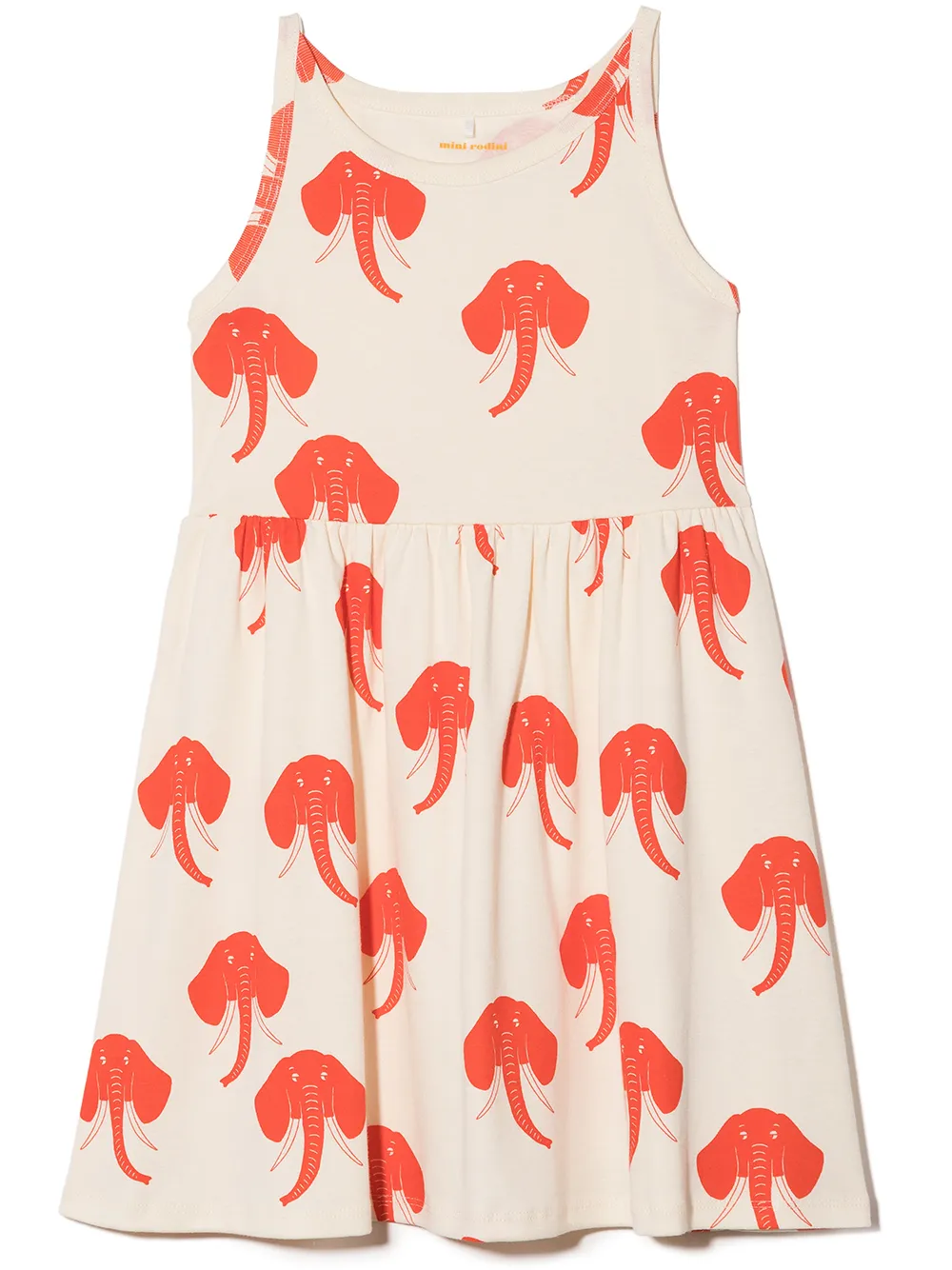 

Mini Rodini Elephant-print sleeveless dress - White