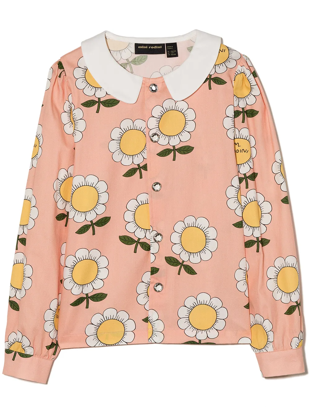 

Mini Rodini blusa con estampado floral - Amarillo