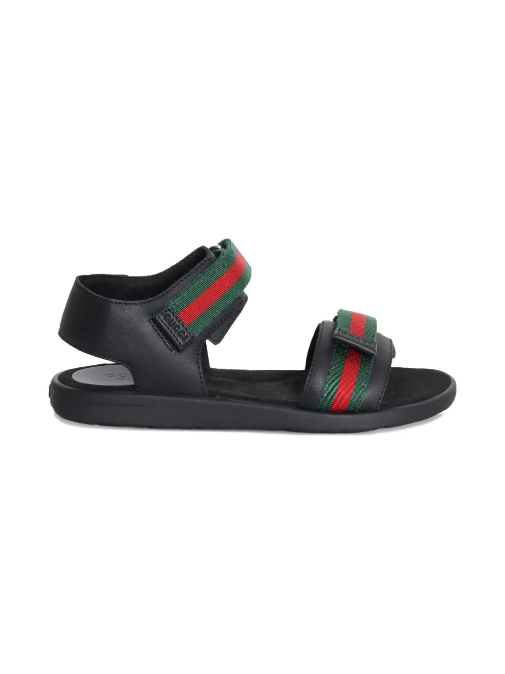 Gucci Kids Sandalen Mit Streifen   Schwarz 