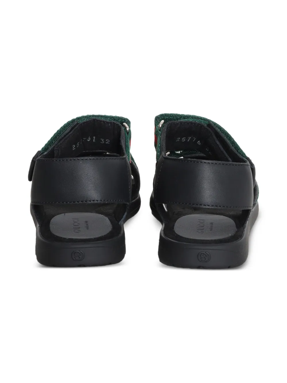  Gucci Kids Sandalen Mit Streifen   Schwarz 