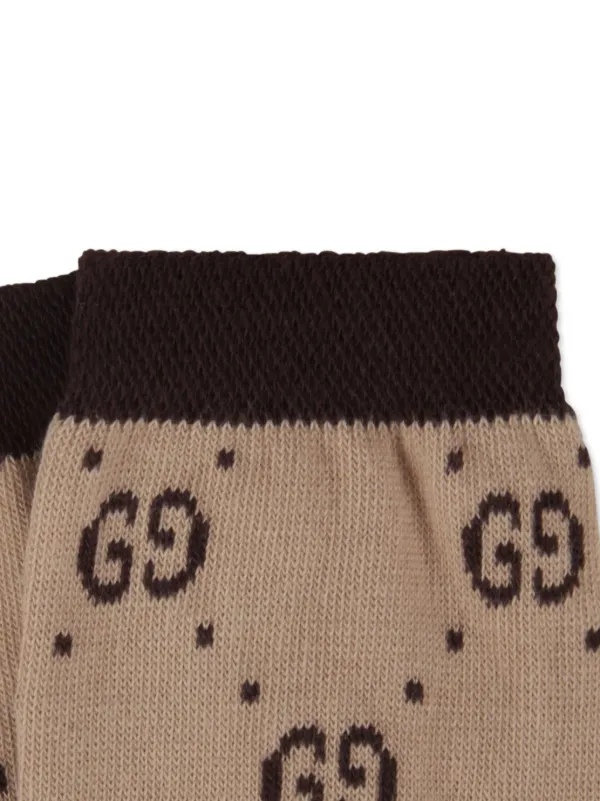 Gucci Kids GG Supreme Ankle Socks | Neutrals | FARFETCH JO