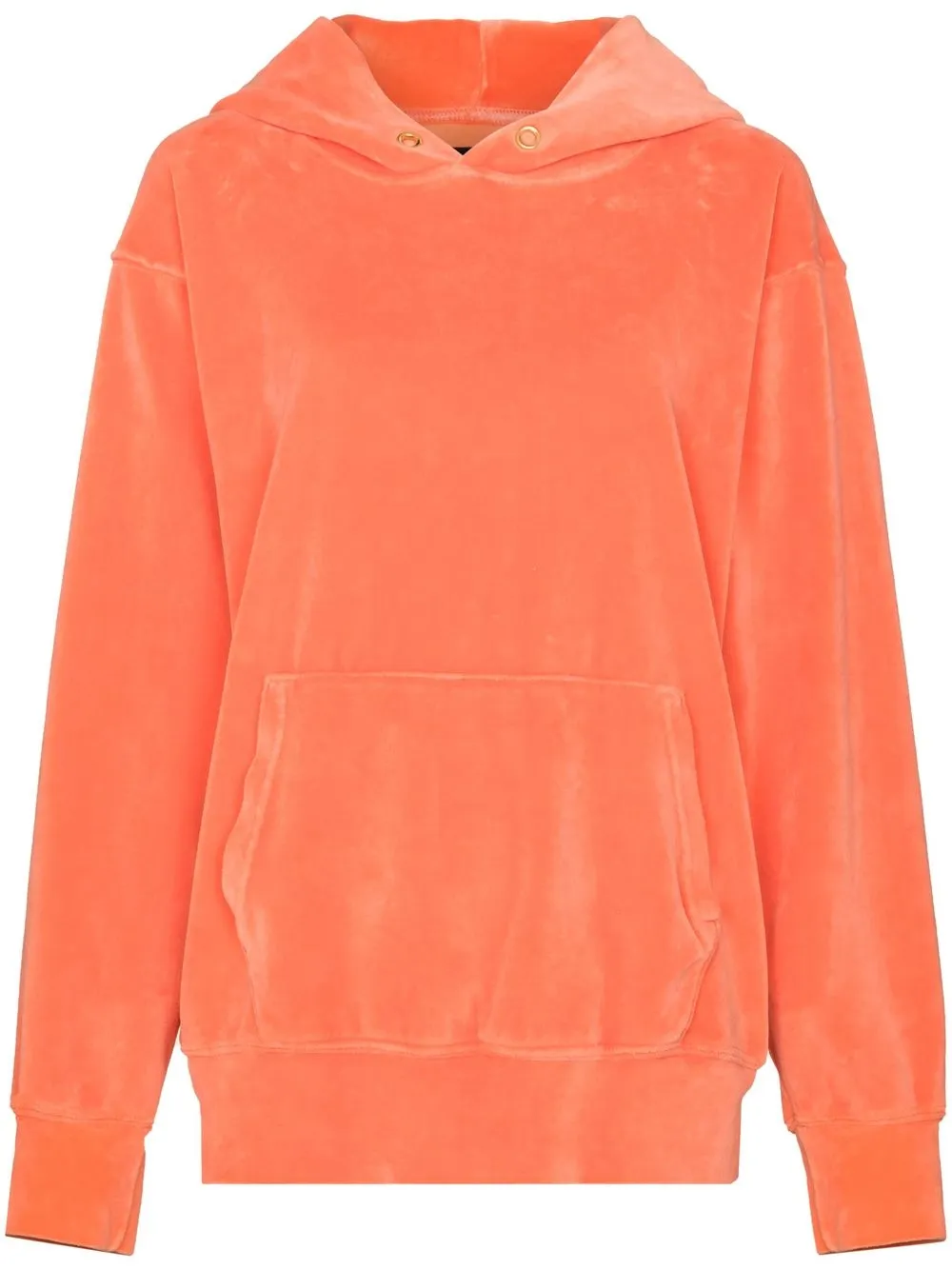 

Les Tien velour relaxed-cut hoodie - Orange