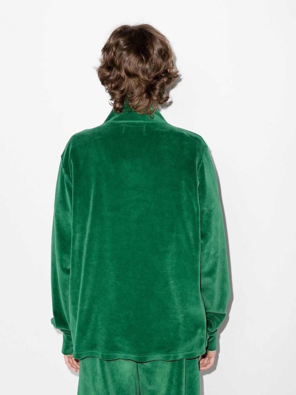 Les Tien velour half-zip sweatshirt | Smart Closet
