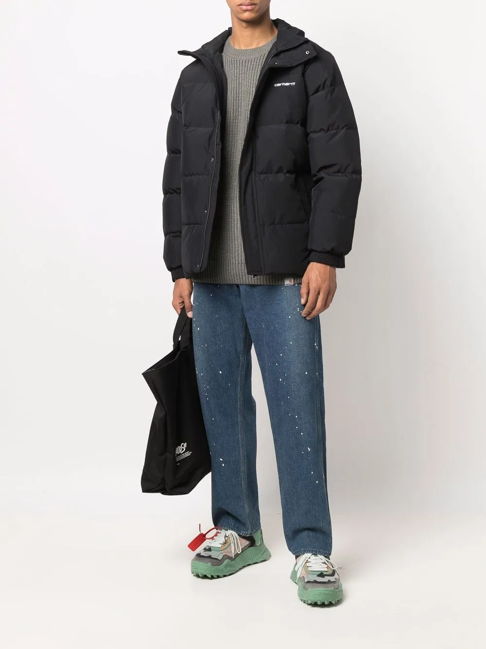 Carhartt WIP ロゴ ダウンジャケット 通販 - FARFETCH