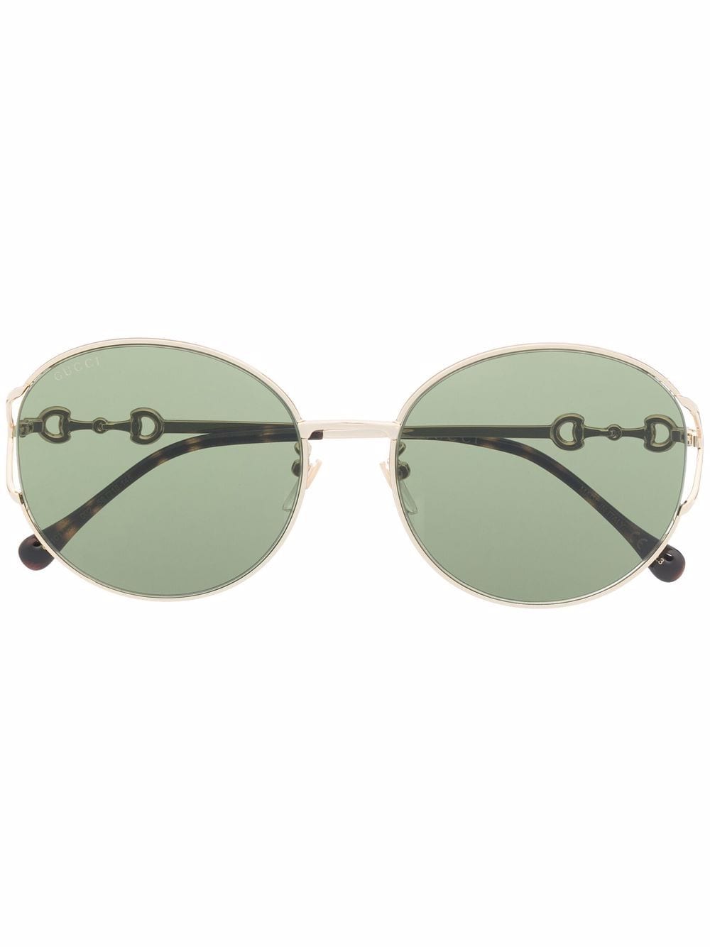 Gucci Eyewear Oval Frame Metal Sunglasses Farfetch 