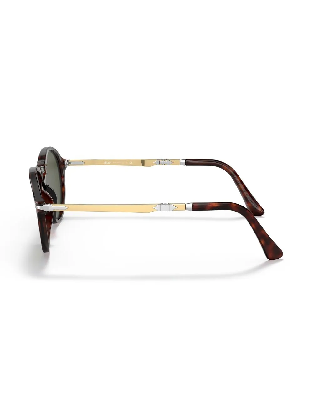 Persol Tortoiseshell-effect Round-frame Sunglasses In Braun