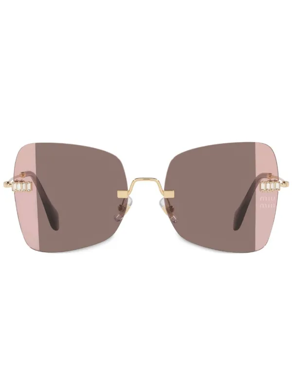 Miu miu 2025 rimless sunglasses