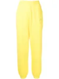 7 DAYS Active logo organic cotton tracksuit bottoms - Yellow