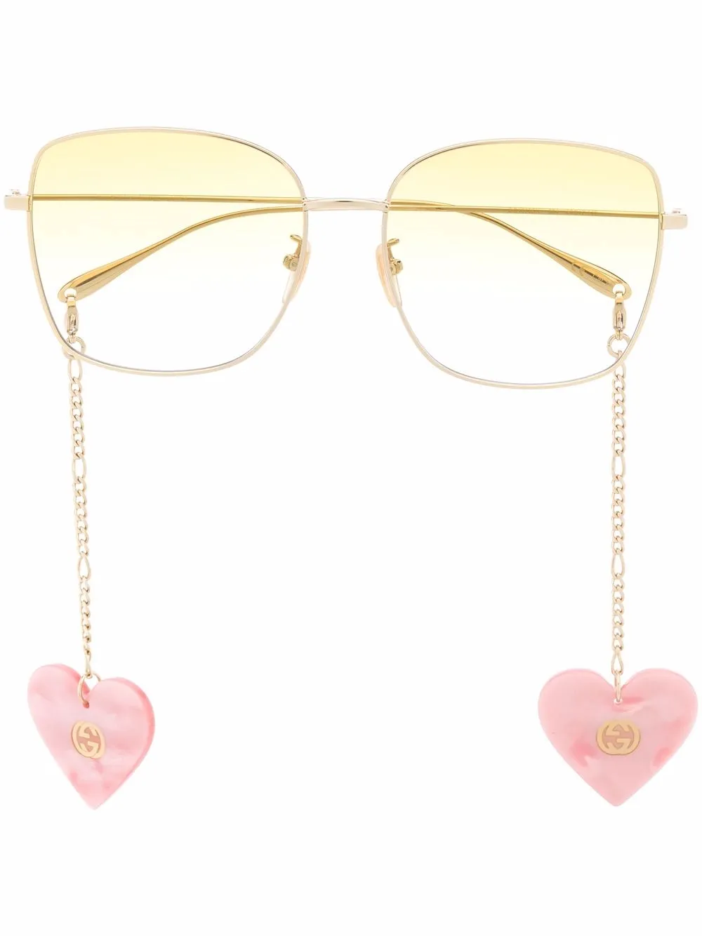 

Gucci Eyewear oversized-frame gradient sunglasses - Gold