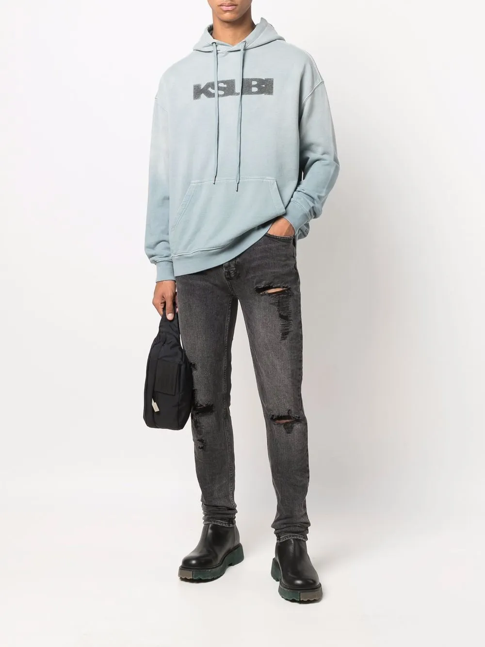 Ksubi Hoodie met logoprint Blauw