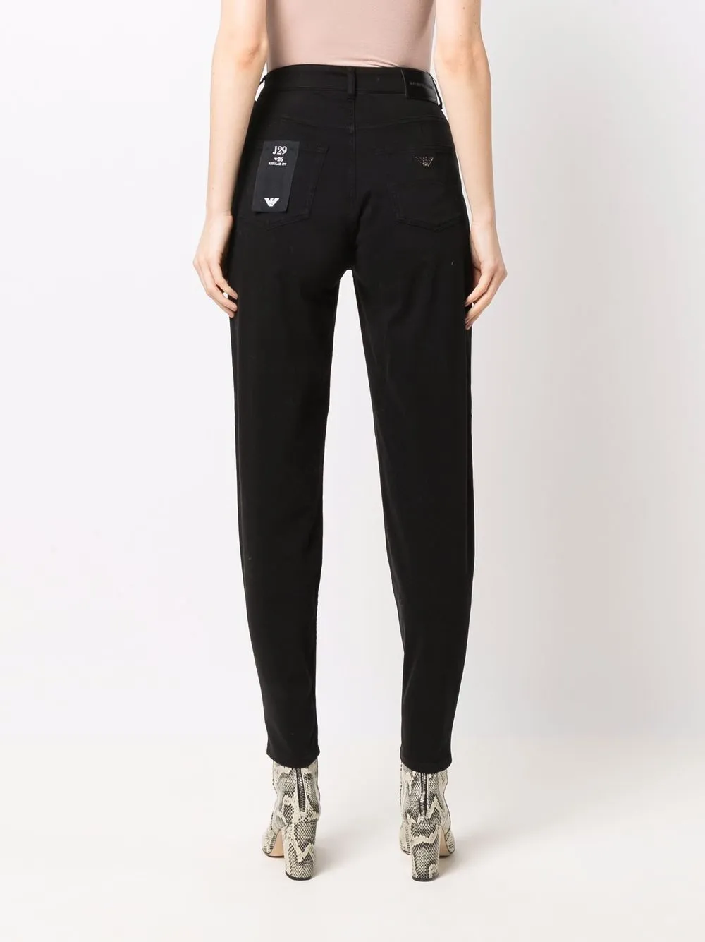 фото Emporio armani зауженные брюки с завышенной талией