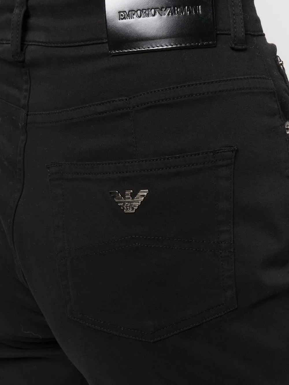 фото Emporio armani зауженные брюки с завышенной талией