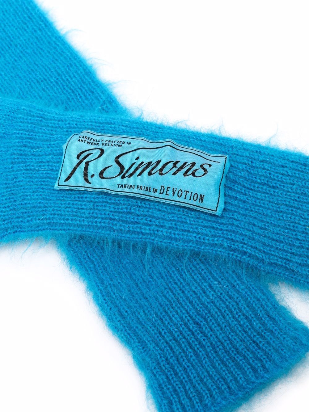 фото Raf simons перчатки из смесовой шерсти с нашивкой-логотипом