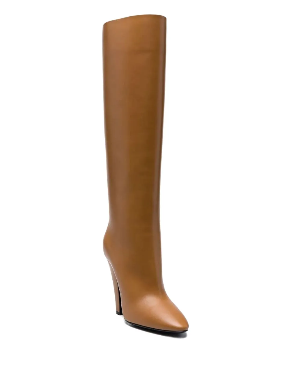 Saint Laurent Tube knielaarzen Bruin