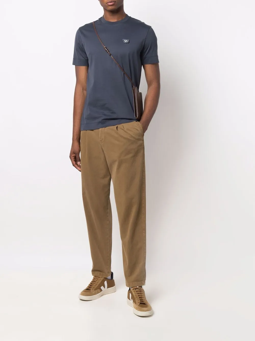 фото Emporio armani футболка с нашивкой-логотипом