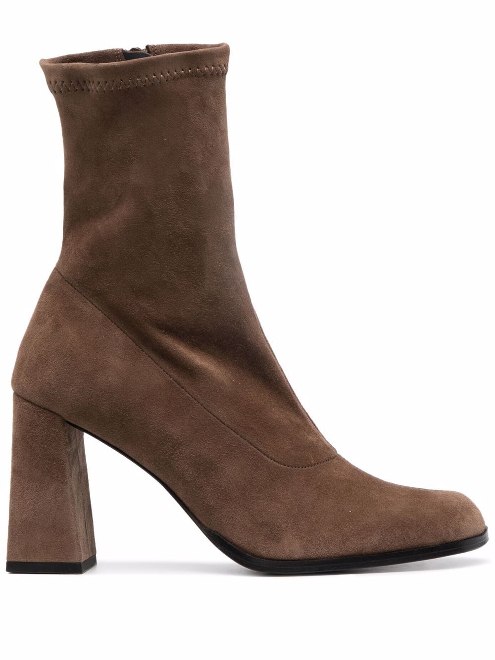 

BY FAR 90mm suede calf-length boots - Brown