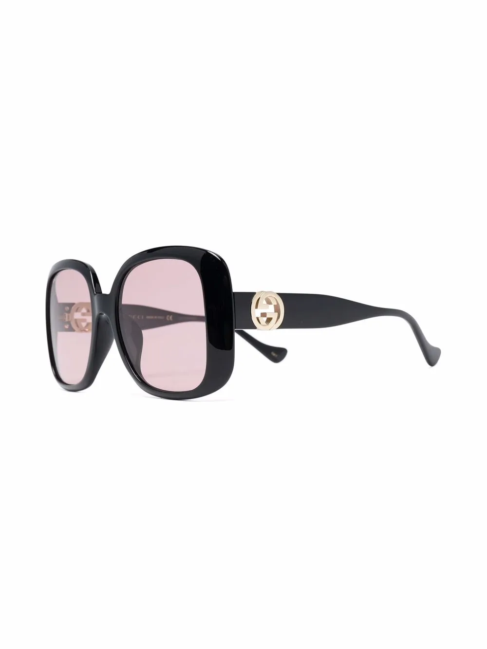 фото Gucci eyewear солнцезащитные очки в массивной оправе