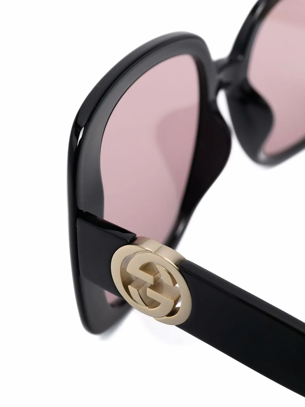 фото Gucci eyewear солнцезащитные очки в массивной оправе