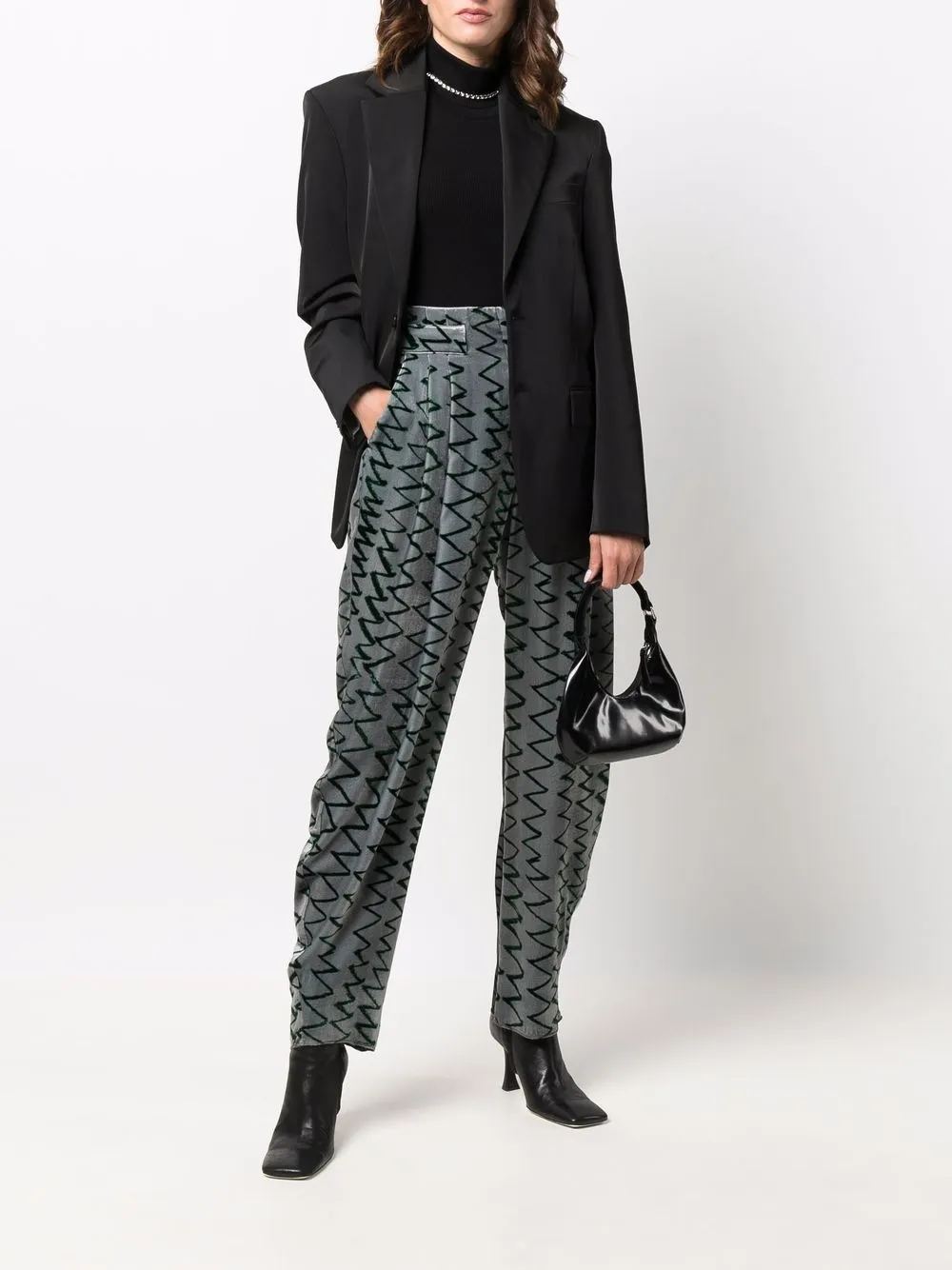 Emporio Armani Flared broek - Grijs