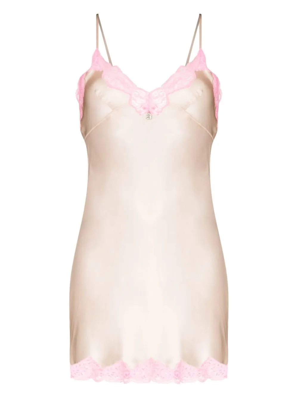 Alexander Wang Women's Lace Silk Mini Slip Dress In Pink | ModeSens
